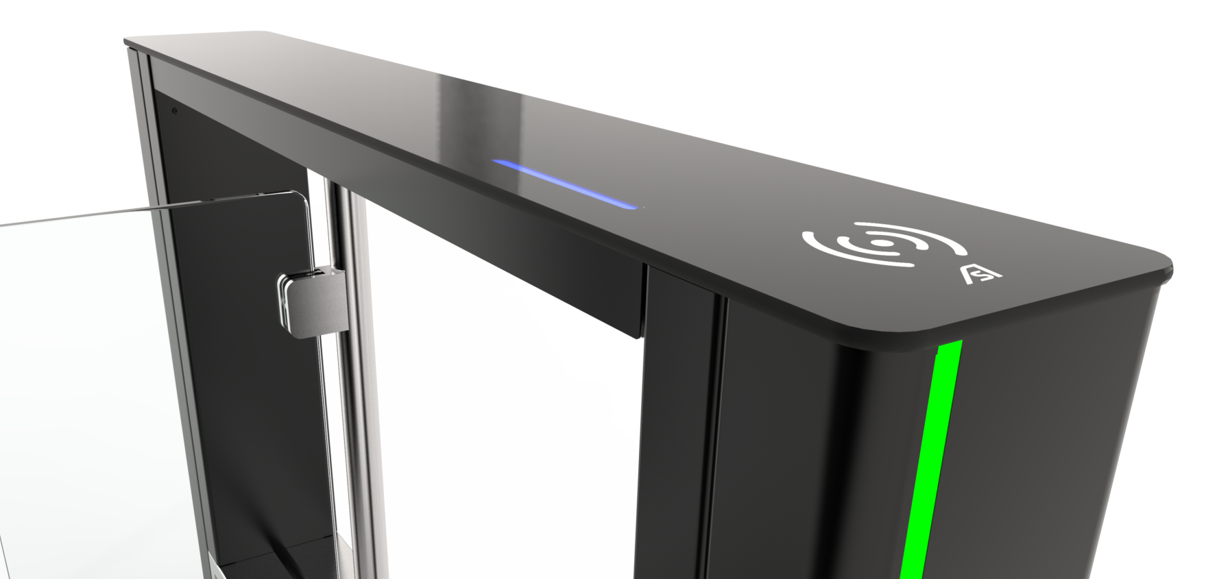 Top glass speed gate